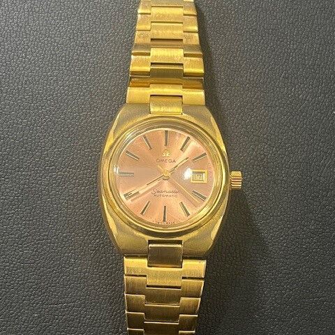 オメガ OMEGA シーマスター レディース ピンク文字盤