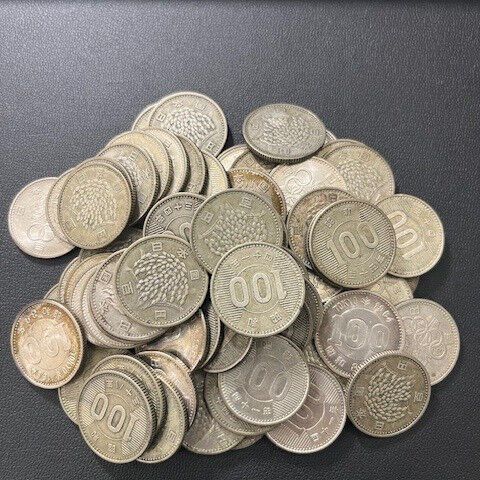 100円銀貨 鳳凰 稲穂 オリンピック