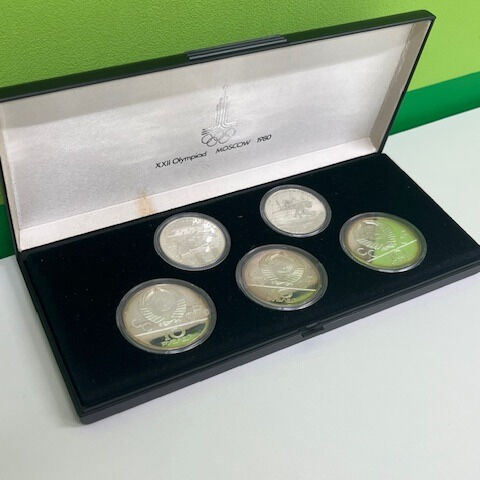 モスクワ五輪記念銀貨5枚セット